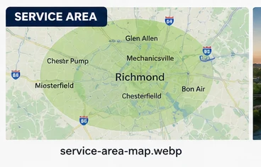 Greater Richmond service area map